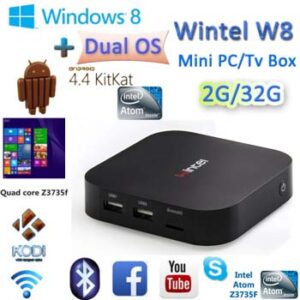 TV Box Смарт Mini PC CX-W8 Wintel Atom Z3735F Windows 8.1 и Android 4.4 Dual OS 2Гб/32Гб-0